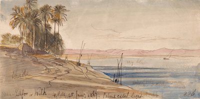 In der Nähe von Edfu oder Kilh von Edward Lear